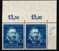BRD Bund BRD Bund 161 postfrisch als Paar vom Eckrand MiNr. 161 postfrisch als Paar vom Eckrand -