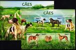 Guinea Bissau Guinea Bissau 6590-6594 und Block 1154 postfrisch Kleinbogen / Hunde MiNr. 6590-6594 und Block 1154 postfrisch Kleinbogen / Hund -