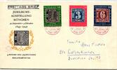BRD Bund 113-115 PF II als Ersttagsbrief mit 115 Plattenfehler II -
