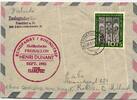 BRD Bund 139 auf Brief seltene Ballon Luftpost Drucksache -