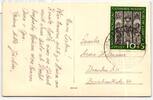 BRD Bund 139 auf Postkarte als Einzelfrankatur portogerecht -