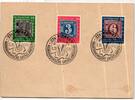 BRD Bund 113-115 auf Ausstellungskarte Sonderstempel Viersen -
