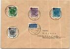 Französische Zone Württemberg 40-43 A auf Brief -