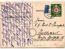 BRD Bund 164 auf Postkarte als Einzelfrankatur portogerecht -