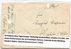 Generalgouvernement Feldpost auf Brief Feldpost Generalgouvernement -