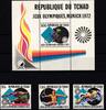 Tschad Tschad 550-552 und Block 44 postfrisch Olympia MiNr. 550-552 und Block 44 postfrisch Olympia -