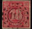 Bayern Bayern 13 gestempelt breitrandig aber dünne Stelle MiNr. 13 gestempelt breitrandig aber dünne Stelle -