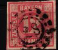 Bayern Bayern 6 gestempelt breitrandig aber dünn MiNr. 6 gestempelt breitrandig aber dünn -