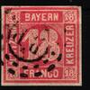 Bayern Bayern 13 a gestempelt sauber geschnitten, kleine dünne Stelle MiNr. 13 a gestempelt sauber geschnitten, kleine dünne Stelle -