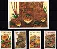 Lesotho Lesotho 777-780 und Block 64 postfrisch Pilze MiNr. 777-780 und Block 64 postfrisch Pilze -