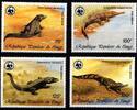 Kongo (Brazzaville) Kongo (Brazzaville) 163-1066 postfrisch Wildtiere, Krokodile MiNr. 163-1066 postfrisch Wildtiere, Krokodile -