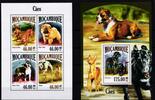Mosambik Mosambik 6982-6985 und Block 836 postfrisch Kleinbogen / Hunde MiNr. 6982-6985 und Block 836 postfrisch Kleinbogen / Hunde -