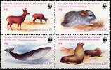Chile Chile 1066-1069 postfrisch Wildtiere, Meeresfauna MiNr. 1066-1069 postfrisch Wildtiere, Meeresfauna -