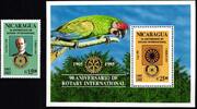 Nicaragua Nicaragua Block 242 + 3619 postfrisch Rotary Club MiNr. Block 242 + 3619 postfrisch Rotary Club -