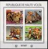 Obervolta Obervolta 957-960 postfrisch Kleinbogen B / Wildtiere MiNr. 957-960 postfrisch Kleinbogen B / Wildtiere -