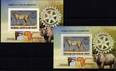 Zentralafrikanische Republik Zentralafrikanische Republik Block 265 A und B postfrisch Wildtiere MiNr. Block 265 A und B postfrisch Wildtiere -