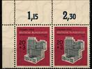 BRD Bund BRD Bund 172 postfrisch Paar vom Eckrand oben links MiNr. 172 postfrisch Paar vom Eckrand oben links -