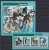 Guinea Bissau Guinea Bissau 7958-7961 und Block 1385 postfrisch Kleinbogen / Hunde MiNr. 7958-7961 und Block 1385 postfrisch Kleinbogen / Hund -
