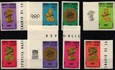 Paraguay Paraguay 1543-1550 mit Aufdruck MUESTRA postfrisch Olympische Spiele MiNr. 1543-1550 mit Aufdruck MUESTRA postfrisch Olympische -