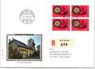 Schweiz 1268 als Ersttagsbrief als Mehrfachfrankatur -