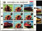 Paraguay Paraguay 4025 und 4027 und Kleinbogen 4026 postfrisch Lokomotive MiNr. 4025 und 4027 und Kleinbogen 4026 postfrisch Lokomotive -