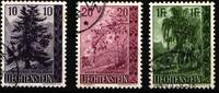 Liechtenstein Liechtenstein 357-359 gestempelt Bäume MiNr. 357-359 gestempelt Bäume -