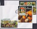 Dschibuti Dschibuti 2705-2708 und Block 1265 gestempelt als FDC / Pilze MiNr. 2705-2708 und Block 1265 gestempelt als FDC / Pilze -