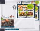 Togo Togo 9146-9149und Block 1613 und 1614 gestempelt Kleinbogen als FDC /Pilz MiNr. 9146-9149und Block 1613 und 1614 gestempelt Klei -