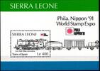 Sierra Leone Sierra Leone Block 155 postfrisch Eisenbahn Lokomotive MiNr. Block 155 postfrisch Eisenbahn Lokomotive -