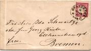 Deutsches Reich 19 auf Brief Hufeisenstempel Osnabrück, geprüft Sommer -