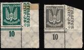 Deutsches Reich Deutsches Reich 349-350 postfrisch vom Eckrand gefaltet, Falz im Rand MiNr. 349-350 postfrisch vom Eckrand gefaltet, Falz im Ran -
