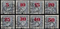 Liechtenstein Portomarken Liechtenstein Portomarken 21-28 gestempelt MiNr. 21-28 gestempelt -