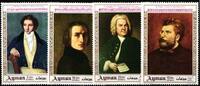 Ajman Ajman 425-428 postfrisch Kunst MiNr. 425-428 postfrisch Kunst -