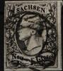 Sachsen Sachsen 8 I gestempelt Nr. 1 Dresden MiNr. 8 I gestempelt Nr. 1 Dresden -