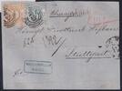 Thurn & Taxis 53, 54 auf Brief nur Vorderseite -
