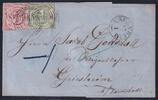 Thurn & Taxis 20, 32 auf Brief als Mischfrankatur Landpostst. Schornsheim -