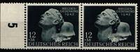 Deutsches Reich Deutsches Reich 812 postfrisch mit PF VI im waag. Paar, geprüft MiNr. 812 postfrisch mit PF VI im waag. Paar, geprüft -