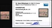 Braunschweig Braunschweig 3 gestempelt Kurzbefund Wilderbeek BPP MiNr. 3 gestempelt Kurzbefund Wilderbeek BPP -