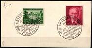 Deutsches Reich Deutsches Reich 855-856 gestempelt auf Briefstück mit Sonderstempel MiNr. 855-856 gestempelt auf Briefstück mit Sonderstempel -