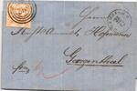 Thurn & Taxis 47 auf Brief als Einzelfrankatur -