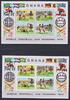 Ghana Ghana Block 57 A+B postfrisch Fußball WM 1974 MiNr. Block 57 A+B postfrisch Fußball WM 1974 -