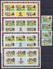 Ghana Ghana 564-567 B postfrisch + Kleinbögen, Fußball WM 1974 MiNr. 564-567 B postfrisch + Kleinbögen, Fußball WM 1974 -