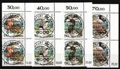   BRD Bund BRD Bund 1539-1542 KBWZ gestempelt KBWZ auf 2ter Marke MiNr. 1539-1542 KBWZ gestempelt KBWZ auf 2ter Marke 