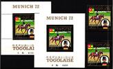   Togo Togo Block 71 A+B + 963 A+B postfrisch Olympiade München 1972 MiNr. Block 71 A+B + 963 A+B postfrisch Olympiade München 1972 