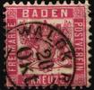 Baden Baden 18 gestempelt Vollstempel MiNr. 18 gestempelt Vollstempel -
