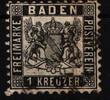 Baden Baden 17 gestempelt MiNr. 17 gestempelt -