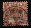 Baden Baden 20 gestempelt MiNr. 20 gestempelt -
