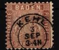 Baden Baden 15 gestempelt MiNr. 15 gestempelt -