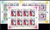 Russland Russland 220-222 postfrisch als Kleinbögen, Olympische Spiele MiNr. 220-222 postfrisch als Kleinbögen, Olympische Spiele -