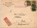 Deutsches Reich 143, 147 auf Brief Stempel Charlottenburg 5 -
